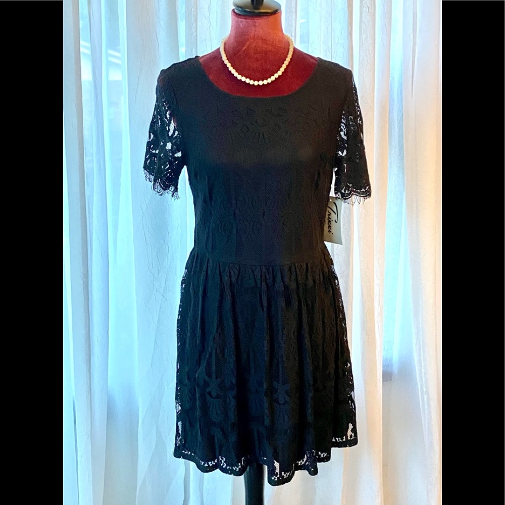 Junior size 11 black lace dress